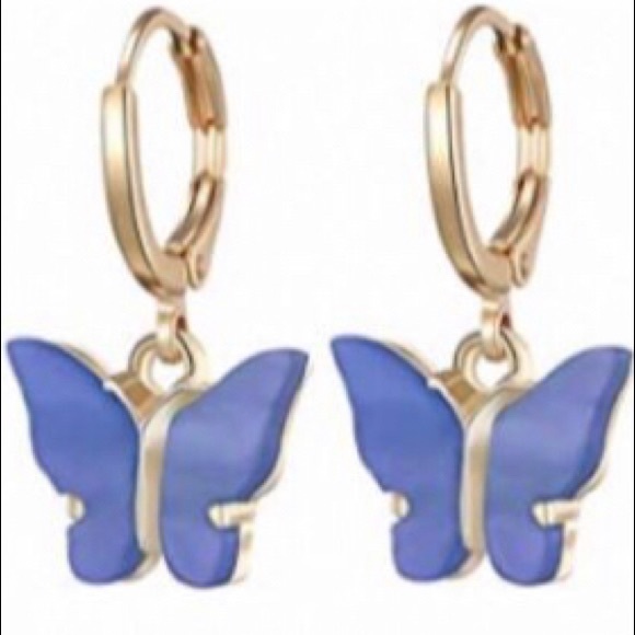 Dark Blue Brandy Melville Earrings - Picture 1 of 1